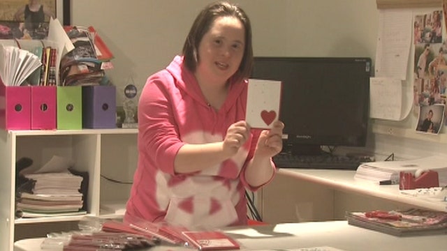 Girl with Down syndrome starts card making business