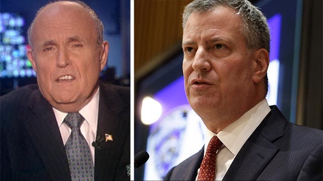 Giuliani: Mayor Bill de Blasio 'defamed' the NYPD