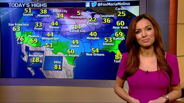 National forecast for Monday, December 23