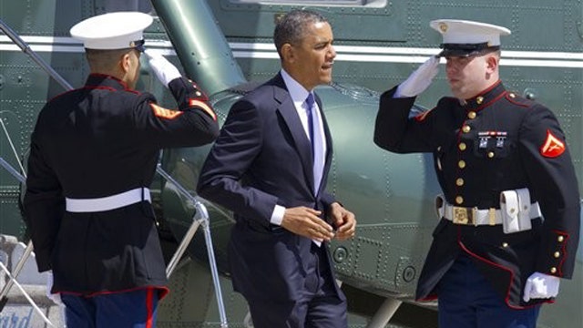 President Obama Meets with Marines in Hawaii