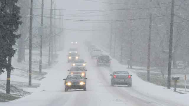 Winter storm slams Northeast with heavy snow, high winds