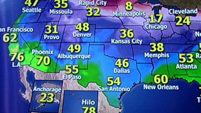 National forecast for Monday, December 30