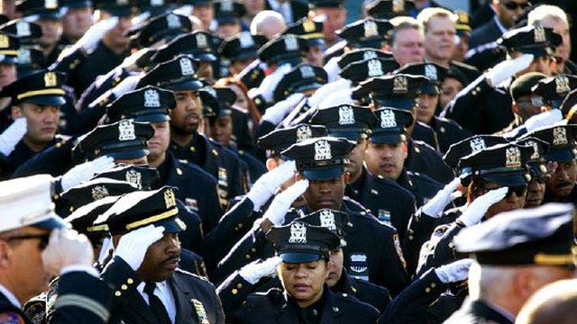 Thousands gather to remember fallen NYPD officer