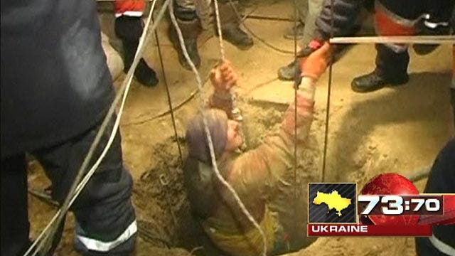 Around the World: Risky well rescue in the Ukraine