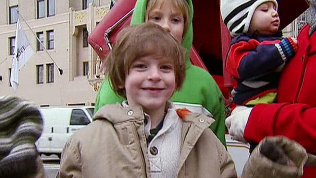 Brave little boy gets new year's wish filled