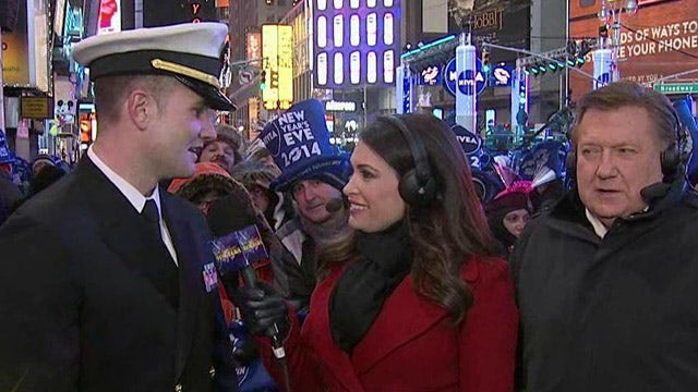 New Year's salute to men and women in uniform
