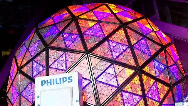What goes into the famous Times Square ball?