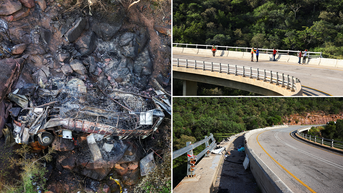 Child is only survivor after bus full of Easter worshippers plunges off bridge, killing 45
