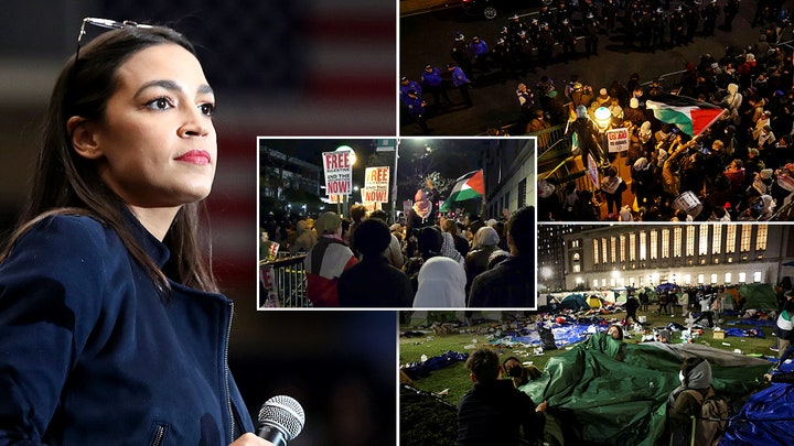 AOC sounds off as college president sets imminent deadline for anti-Israel encampment