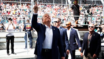 Trump gets warm welcome at McLaren's garage before team stuns at F1 Miami Grand Prix
