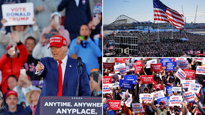 Trump rallies thousands of blue state voters at big beachfront campaign stop: ‘We’re going to win’