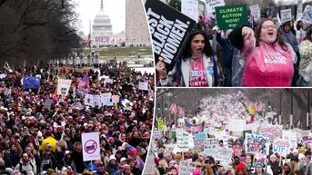 Thousands of left-wing demonstrators descend on DC to protest Trump inauguration - Fox News