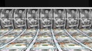 Money Printing 100 US Dollar Banknotes Illustration. 3D render