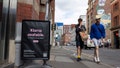 Members of the public pass by a floor advertisement for tech firm Klarna, a European ecommerce company which allows users to buy now, pay later, or pay in instalments, as the company&apos;s valuation fell from $46 billion to $6.7 billion in its latest round of investor fundraising, on 14th July, 2022 in Manchester, United Kingdom. (photo by Daniel Harvey Gonzalez/In Pictures via Getty Images) - FOX 极速赛车168开奖官网开奖 News