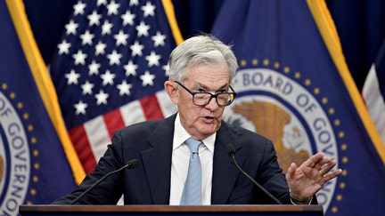 Jerome Powell, chairman of the Federal Reserve, speaks during a news conference following a Federal Open Market Committee meeting in Washington, D.C., on March 22, 2023.