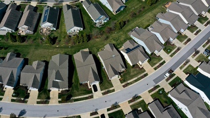 Homes in Centreville, Maryland, US, on Tuesday, April 4, 2023. The Mortgage Bankers Association is scheduled to release mortgage applications figures on April 5. Photographer: Nathan Howard/Bloomberg via Getty Images