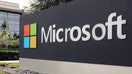 REDMOND, UNITED STATES - 2021/04/27: A logo marking the edge of the Microsoft corporate campus in Redmond, United States. 