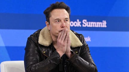 Elon Musk speaks onstage during The New York Times Dealbook Summit 2023 at Jazz at Lincoln Center on November 29, 2023 in New York City.