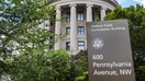 Washington DC, Federal Trade Commission, building exterior and sign. 