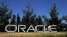 A sign is posted in front of Oracle headquarters on June 13, 2022 in Redwood Shores, California. Oracle reported fourth-quarter earnings with revenue of $11.8 billion, a 5 percent increase. 