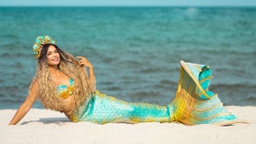 Celebs pay 'professional mermaid' $10K an hour to swim, perform at events