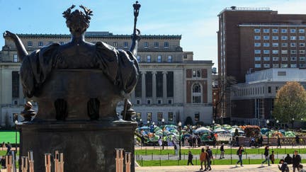 "Gaza Solidarity Encampment" at Columbia University entered its one-week in New York, United States on April 23, 2024.