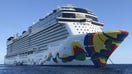 A view of the Norwegian Encore cruise ship during its inaugural sailing from PortMiami in November 2019. The FBI arrested Ntando Sogoni when the ship docked on Tuesday in Juneau, Alaska.