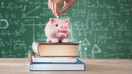 A piggybank for savings in a classroom.