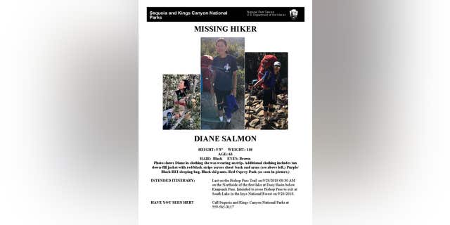Diane Salmon was reported missing on Friday.