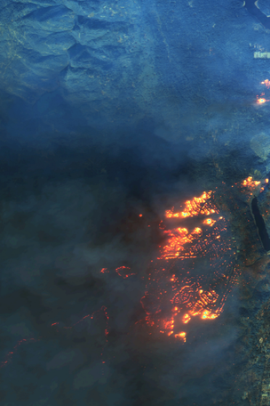 Huge fire seen in satellite pics