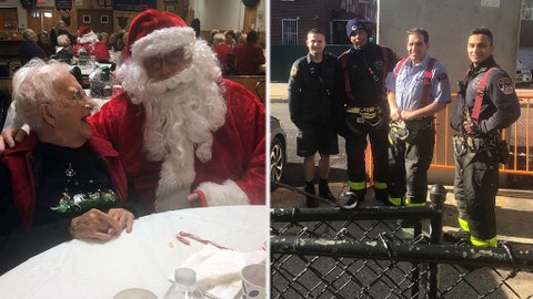 Fire department gives woman, 104, a holiday helping hand