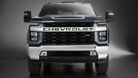 The 2020 Chevrolet Silverado HD shows its face