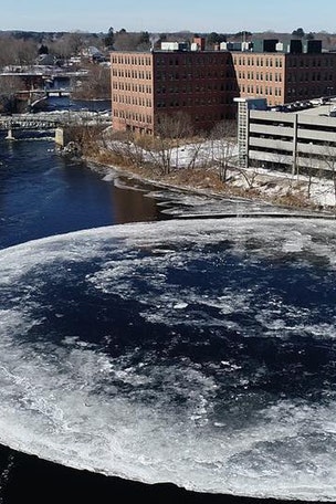 Alien-looking, huge ice disk spotted