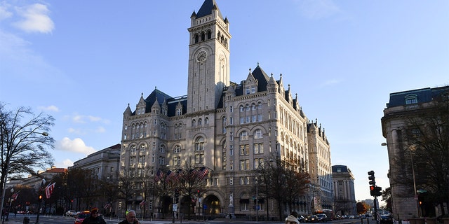 The Trump International Hotel is slated to host the attorney general's holiday party on Dec. 8. (Ricky Carioti/The Washington Post via Getty Images, File)