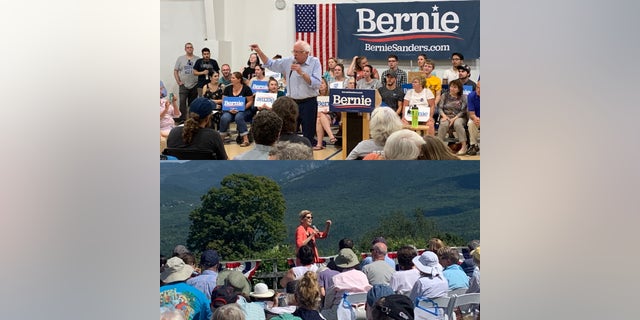 Senators Elizabeth Warren and Bernie Sanders made swings through Franconia and Conway last week, dedicating large parts of their campaign speeches to climate change and environmental protections. (Allie Raffa/Fox News)