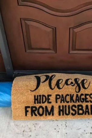 UPS driver makes hilarious attempt to hide package