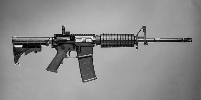 Colt AR-15 Rifle. The same type of rifle was used during the Texas school shooting.
