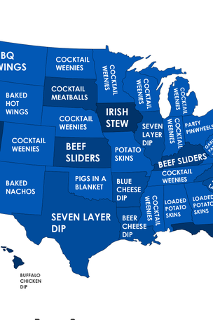 SEE IT: Map shows each state's top football snack