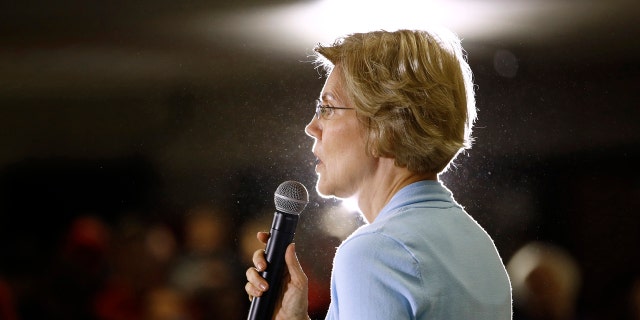 Democratic presidential candidate Sen. Elizabeth Warren, D-Mass., speaks during a campaign event, Monday, Jan. 20, 2020, in Grimes, Iowa. (AP Photo/Patrick Semansky)