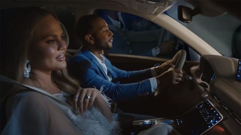 John Legend and Chrissy Teigen won the Super Bowl car ad game for Genesis