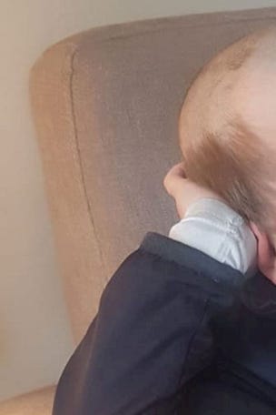 Little kid's home haircut goes wrong