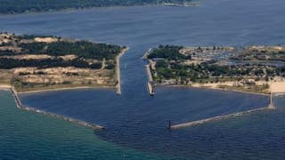 'Floating island' in Michigan lake created by erosion, high water