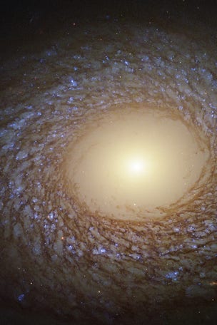 'Feathered spiral' galaxy found in deep space