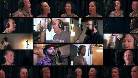 Lee Greenwood collaborates with US Air Force singers and Home Free for new version of 'God Bless the USA'