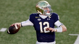 Kelly earns 100th win, No. 2 Notre Dame rolls past BC 45-31