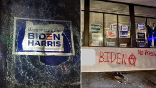 Demonstrators in Portland in uproar as Biden wins race to 270, vandalizes Democratic campaign office