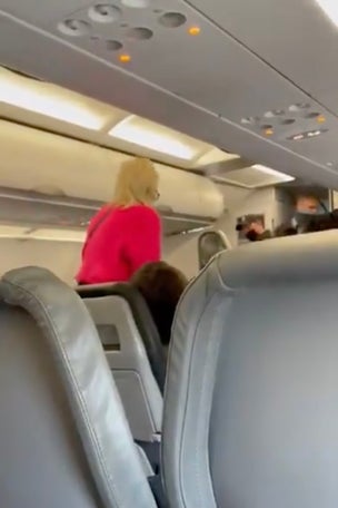 WATCH: Woman BOOTED from plane for vulgar remark