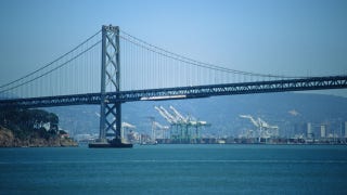 San Francisco-Oakland Bay Bridge clogged by protest caravan for Indian farmers