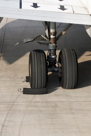 SEE IT: Plane's wheel lands in family's YARD