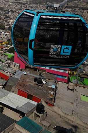 CABLE CARS debut above populous city